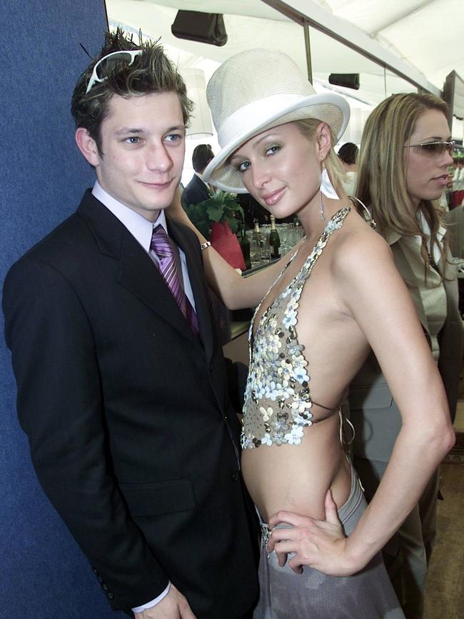 Rob Mills hooked up with Paris Hilton after a visit to Flemington.