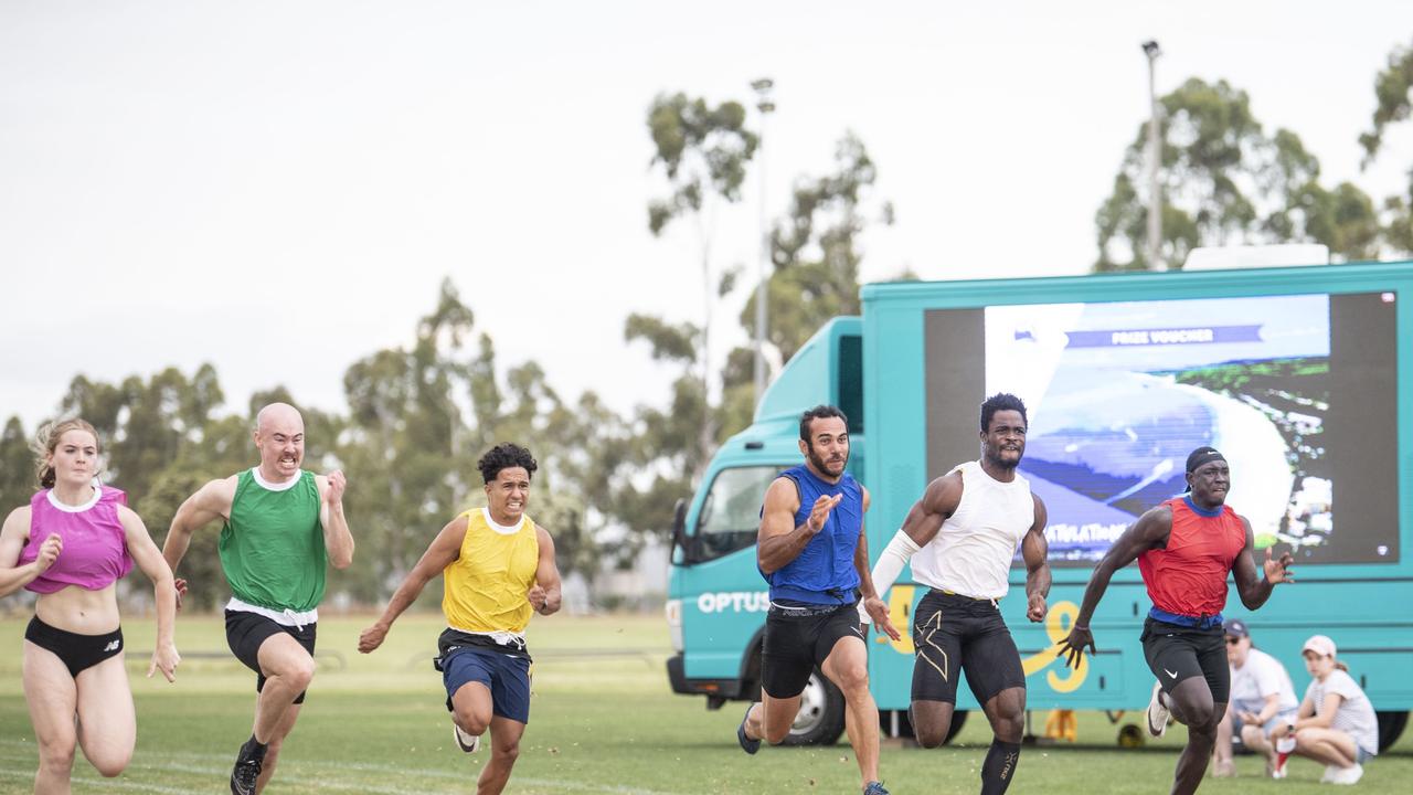 Anas Abu Ganaba wins the Arthur Postle Gift in Pittsworth. Saturday, December 10, 2022. Picture: Nev Madsen.