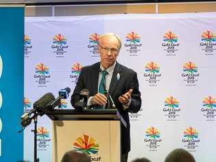 They couldn't find time to show us the athletes walking into the stadium, but we were practically chained to the chair when Peter Beattie began talking.