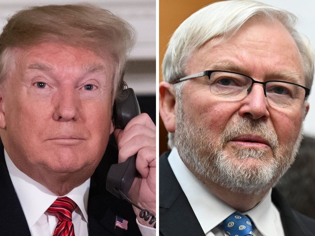 When Donald Trump rings Kevin Rudd