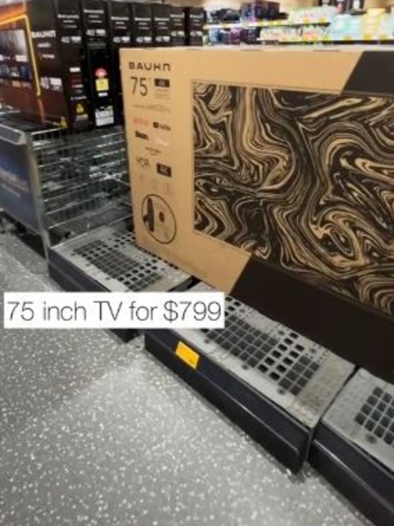 The TVs are being stocked for a limited time. Picture: TikTok/@angeli.yuson