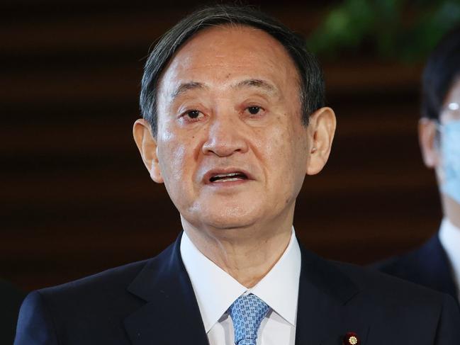 Japan's Prime Minister Yoshihide Suga. Picture: AFP