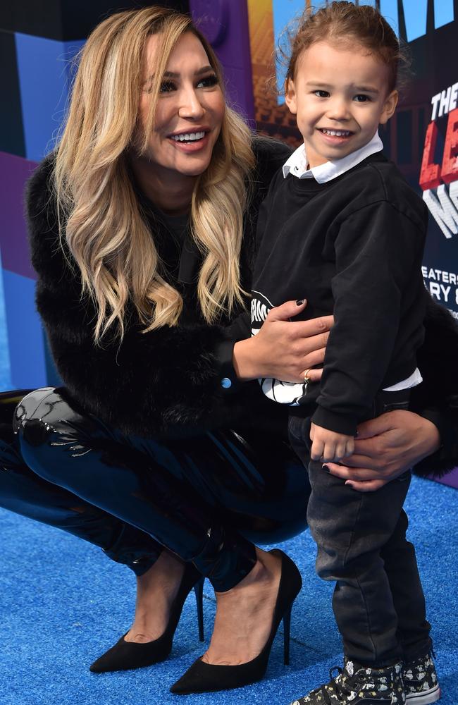 Naya and her son Josey. Picture: Getty.