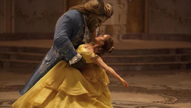 Emma Watson stars as Belle and Dan Stevens as the Beast in the new live-action adaptation.