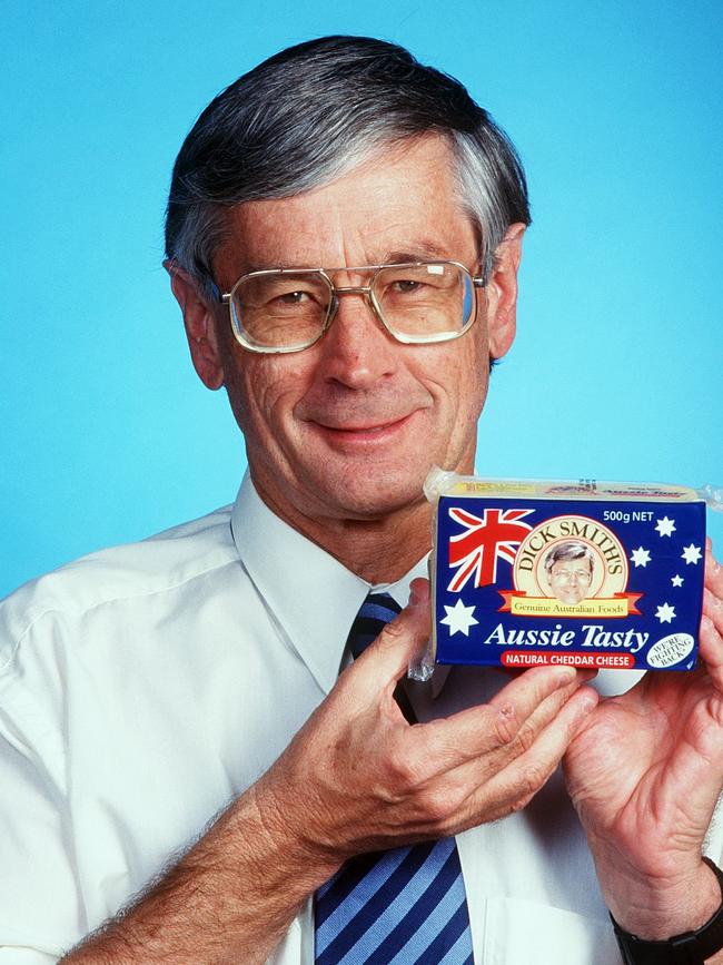 Dick smith launches into cheese Picture: SUPPLIED