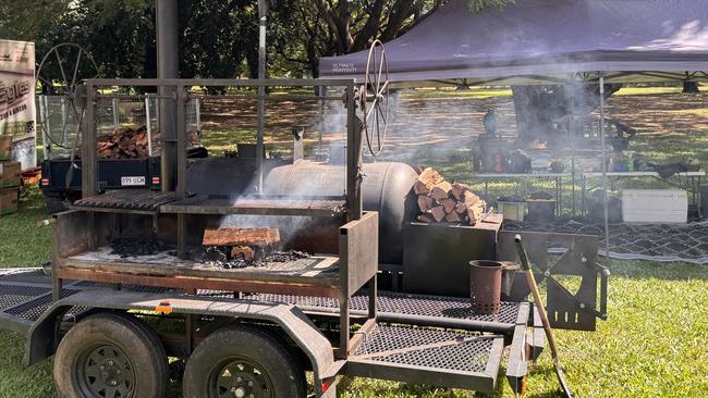 Mr Vieira said the crew were friends before they started barbecuing professionally. Picture: Stephanie Hanlon