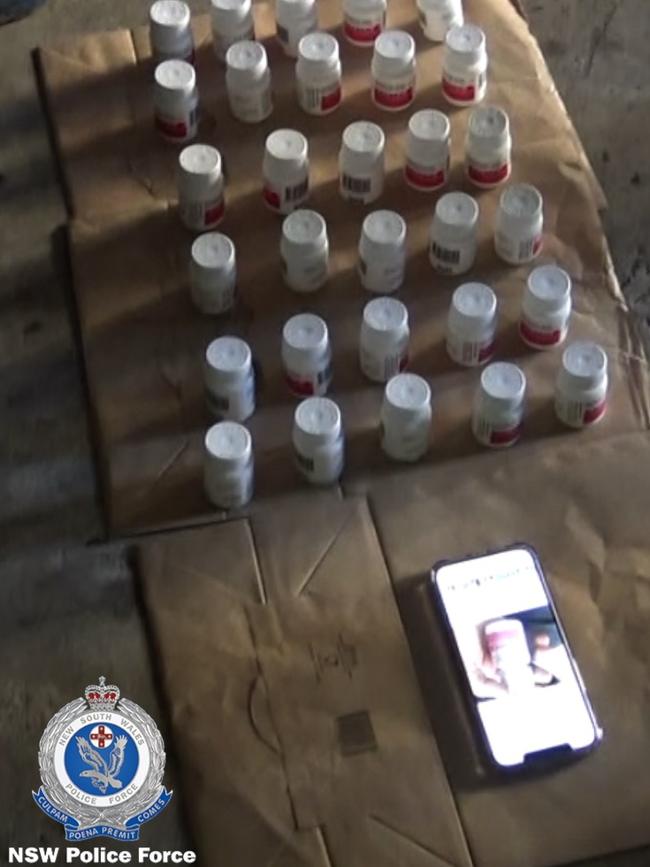 During the operation, officers seized drugs, ammunition and phones. Picture: NSW Police