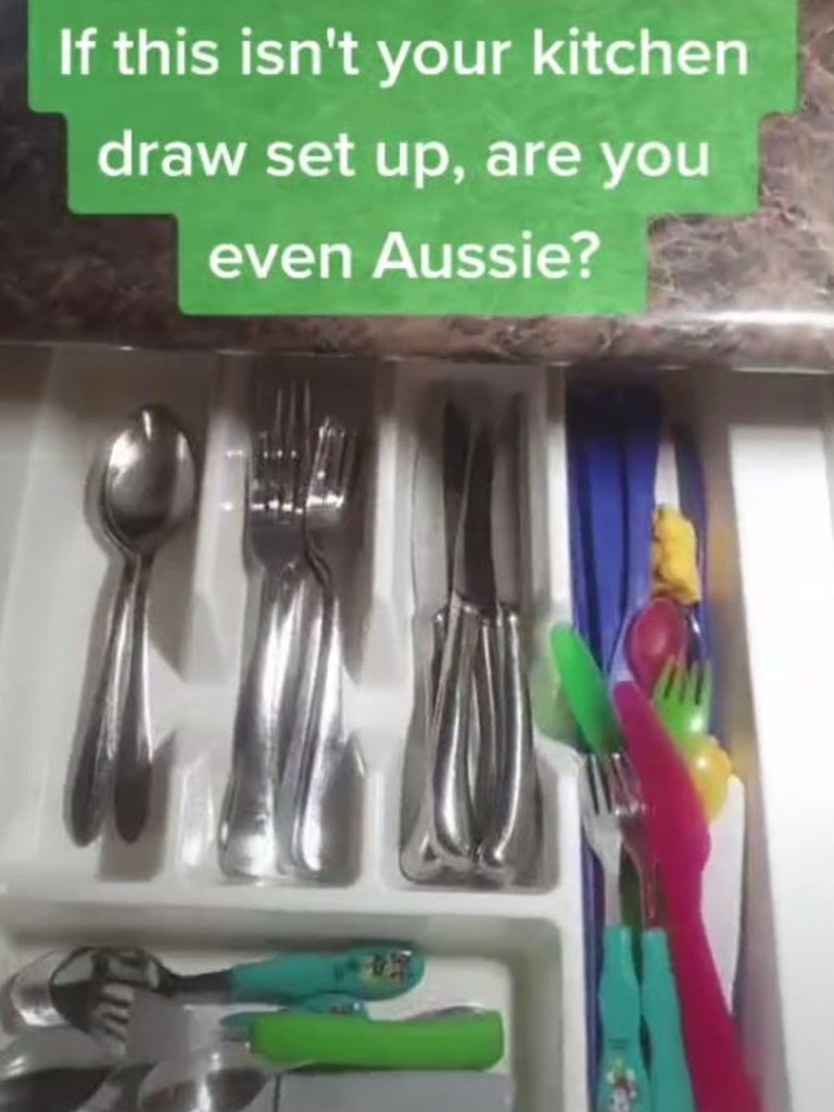 First drawer -cutlery and small utensils.