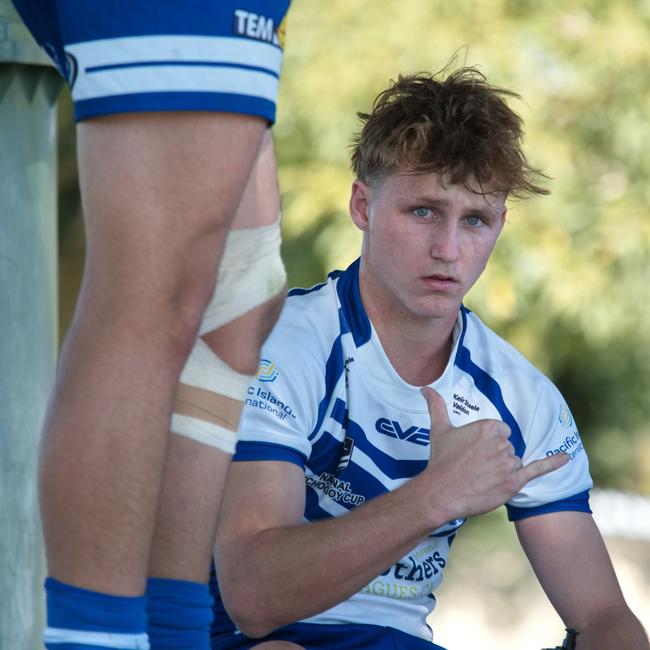 Ignatius Park College and Kirwan State High School teams take on St Brendanâ€™s College Yeppoon teams in Queensland state rugby league semi finals at Mackay on Wednesday, August 24, 2022.