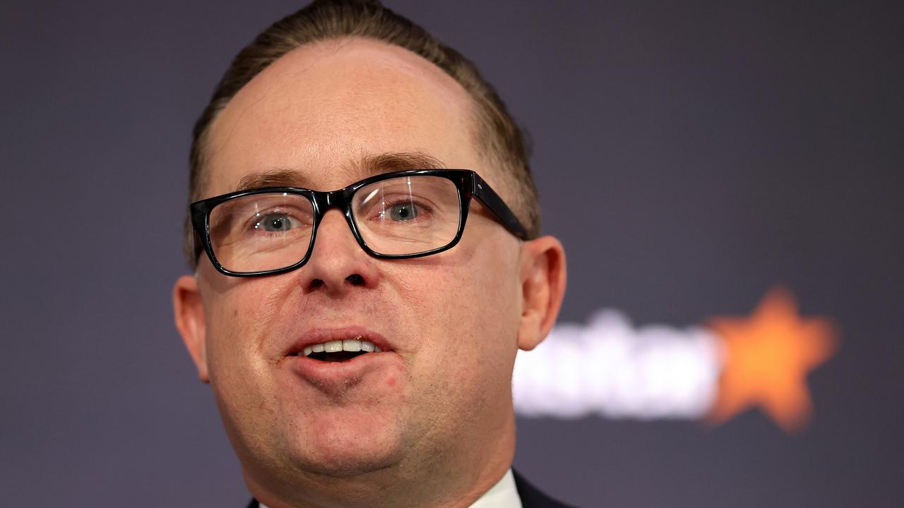 Alan Joyce, chief executive officer of Qantas, gets 15 per cent pay rise amid mass disruptions. Picture: Brendon Thorne/Bloomberg via Getty Images