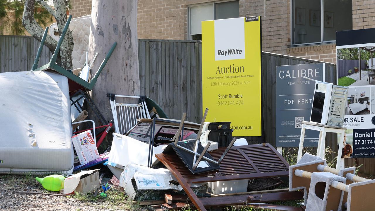 Rubbish piling up at Everton Park as kerbside collections are overdue.