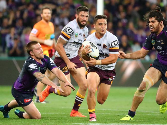 Kodi Nikorima was forced to fullback to cover Boyd.