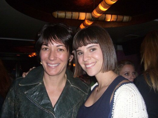 Ghislaine Maxwell with Jeffrey Epstein's personal assistant Sarah Kellen. Picture: Supplied