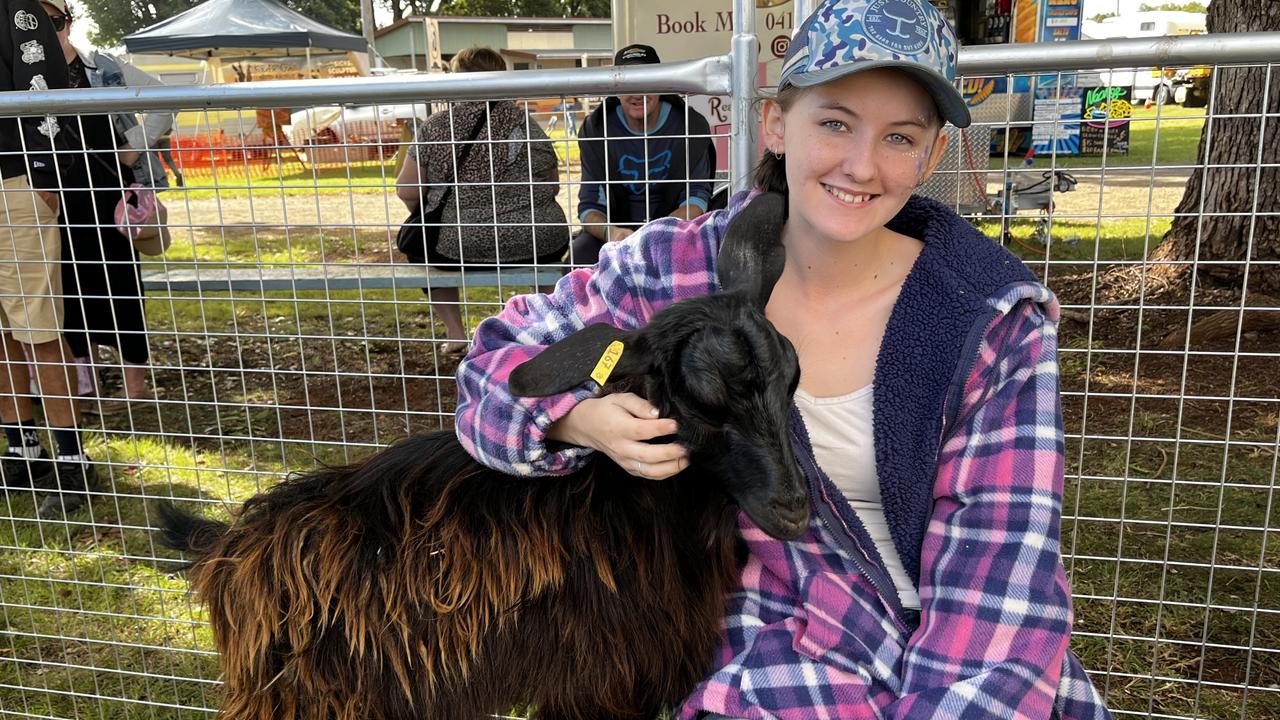 Sarah with Lunatic at the Kingaroy Show on Saturday, May 3 2025.