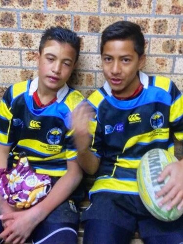 Will Penisini and Joseph Suaalii as youngsters.