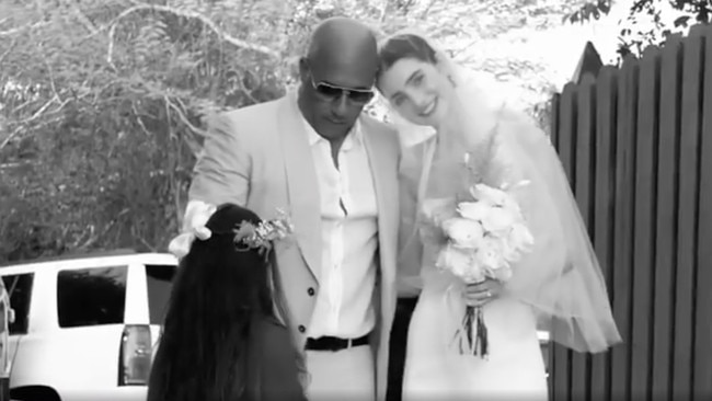 Vin Diesel reportedly walked Meadow down the aisle. Picture: Instagram.