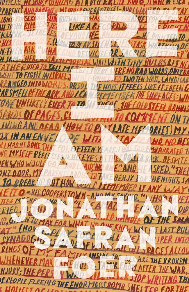 The cover of Jonathan Safran Foer’s novel ‘Here I Am’.