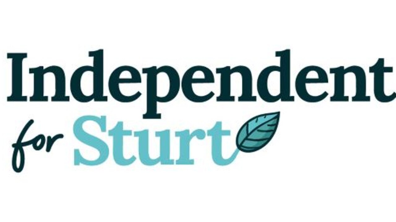 The eerily similar colour teal used for the Independent for Sturt logo. Picture: Supplied