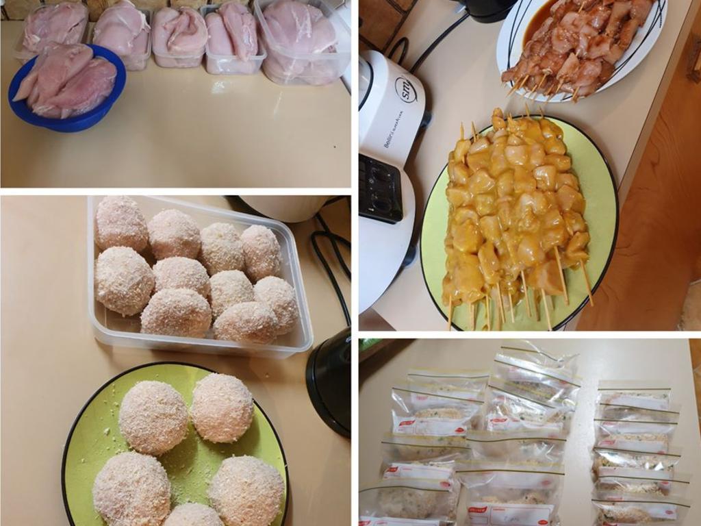 Mum Alicia made all this with just $79 worth of chicken breast. Picture: Budgeting, Food, Savings Ideas, Life Help Australia/Facebook