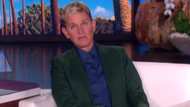 Ellen squirms as Oprah lists the many staff who will be out of work.