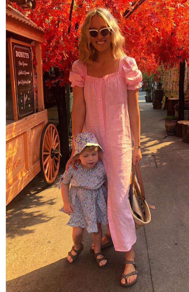 Phoebe has brushed off the drama until now, posting normally with her children. Picture: Instagram.