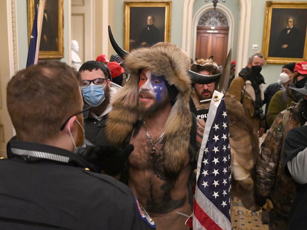 Supporters of US President Donald Trump enter the US Capitol. Picture: Saul LOEB / AFP