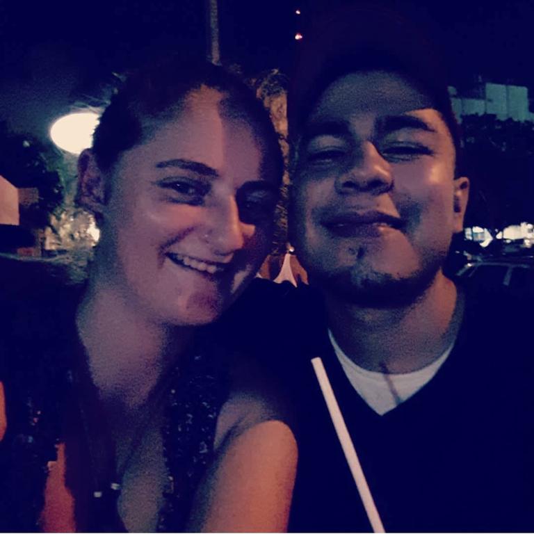 Missing Whitsunday woman Tahnee Shanks with her partner Jorge Aguirra Astudillo in Mexico before baby Adelynn was born. Picture: Instagram