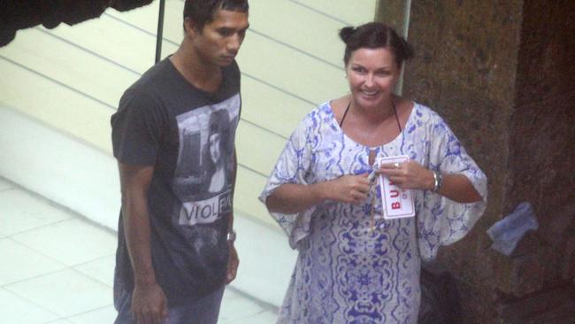 Ms Corby with Ben Panangian in 2014. Picture: News Corp Australia