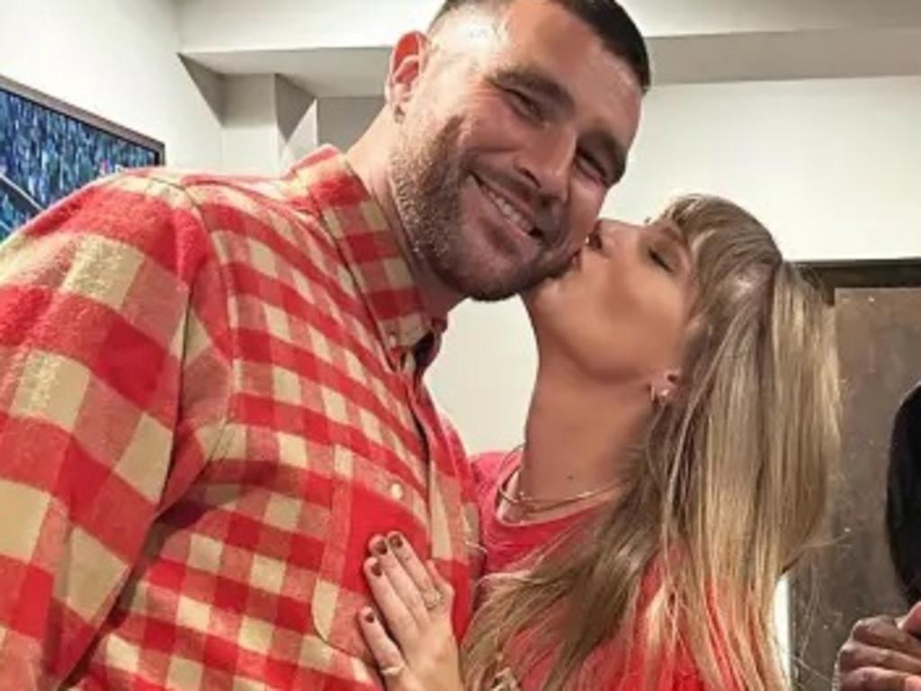 Taylor Swift and Travis Kelce – the Middle American dream. Picture: chariah/Instagram