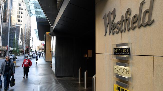 A Westfield mall in Sydney. Picture: Joel Carrett