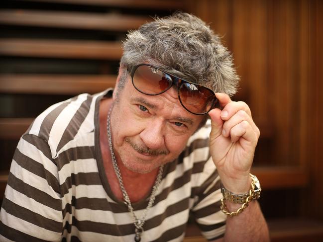 Pictured is INXS Guitarist Tim Farriss at home in Fairlight, Sydney today.