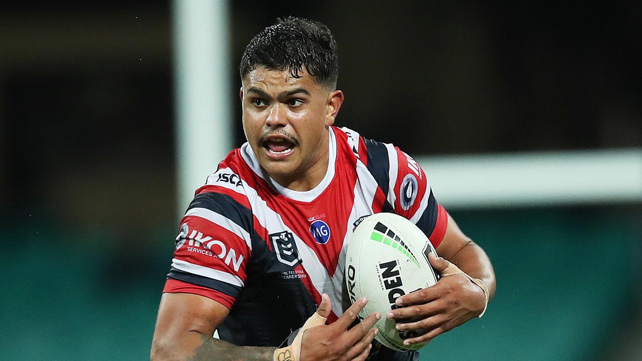Roosters' star Latrell Mitchell has been linked with South Sydney. Picture. Phil Hillyard