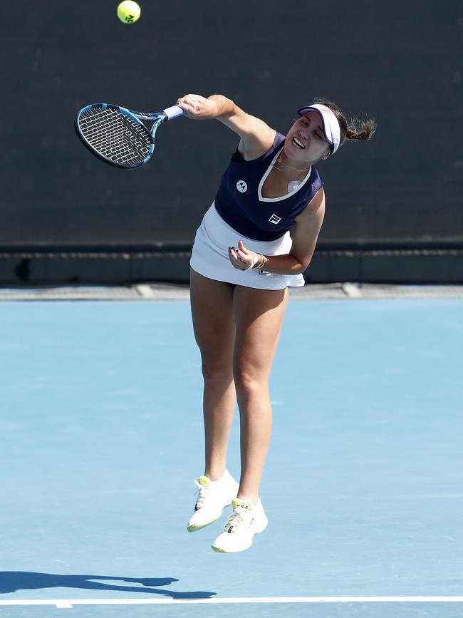 Sofia Kenin. (Photo by Darrian Traynor/Getty Images)