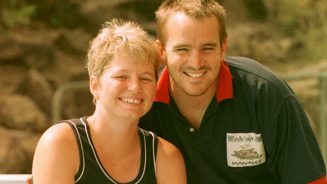 Glenn Housman and wife Jodie Clatworthy in the 1990s.