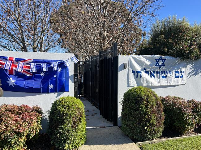 Mount Scopus has since repainted the front fence and as students arrived on campus on Monday morning, they were greeted with Israeli and Australian flags hung across the fence.