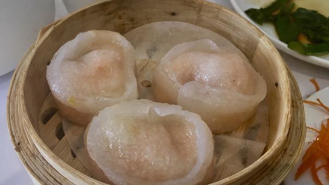 Scallop and prawn dumplings from Star House restaurant on Gouger St.