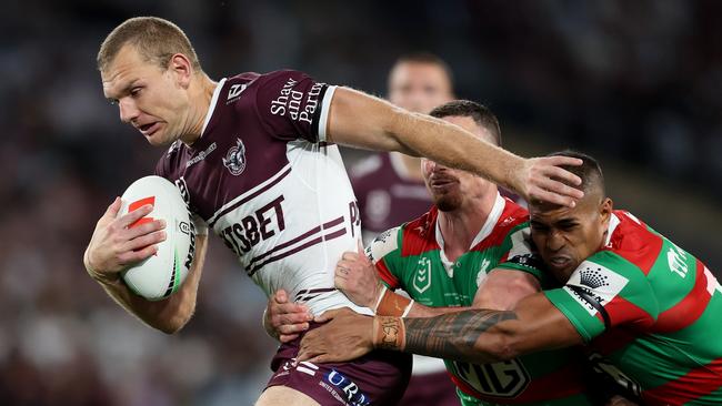 Tom Trbojevic and the Sea Eagles will tackle South Sydney in Las Vegas. Picture: Getty Images