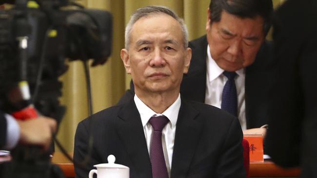 Chinese Vice-Premier Liu He. Picture: AP