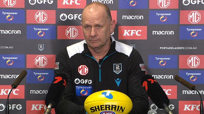 Ken Hinkley admitted he erred in playing Connor Rozee.