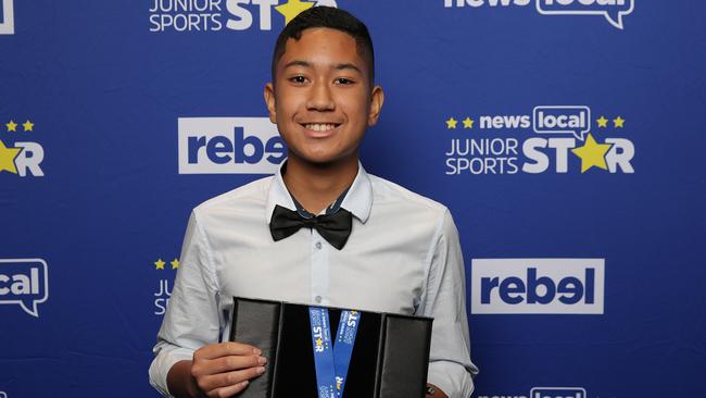 Brayden Paranihi-Patolo, 12, won the Young Sporting Spirit award for Canterbury-Bankstown.