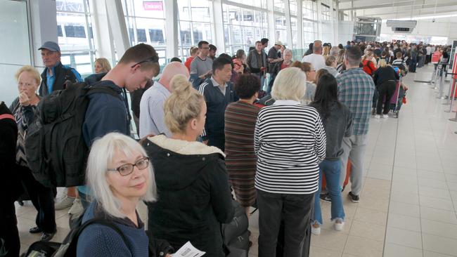 Airport security and boarding processes are passengers’ greatest bugbears. Picture: AAP