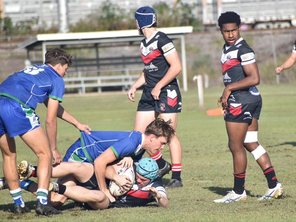 Dolphins Cup, Round 5, The Cathedral College versus Shalom College, Kettle Park, Rockhampton, July 25, 2023.