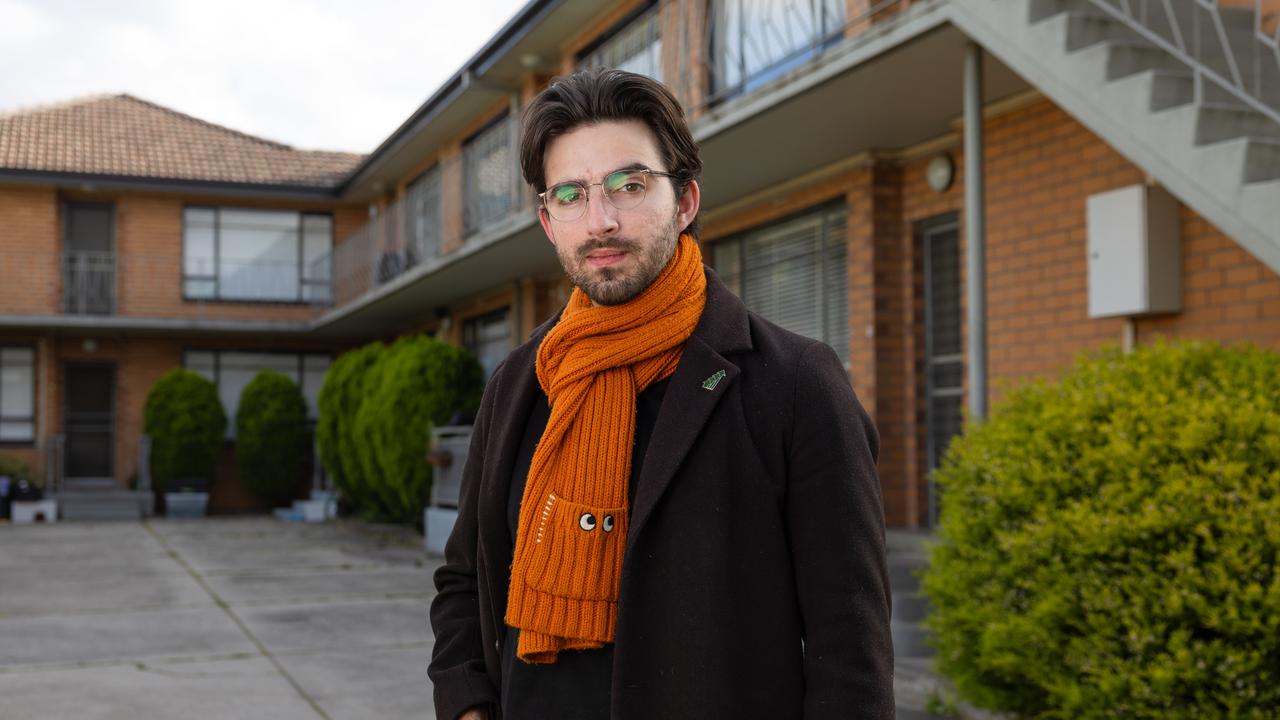 Pro-new housing group Yes In My Backyard lead organiser Jonathan O’Brien in Coburg. Picture: Jason Edwards