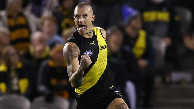 Even the incredibly durable Dustin Martin missed six games through injury this year. Picture: Michael Klein