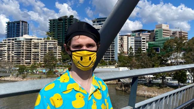 Connor Meldrum, 17, is in Brisbane ahead of his latest brain surgery operation on August 23, 2021. Despite being told he was eligible for the Covid vaccination, there appears to be confusion between different departments within Queensland Health and a clinic there allegedly told his mother they would not give him the jab and to “go home”.