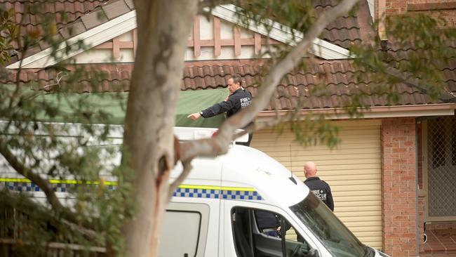 Emergency services continued their investigation at the Berowra Heights property on Friday. Picture: Jeremy Piper