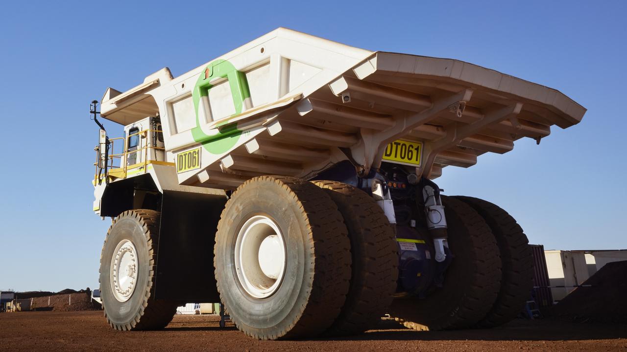 Fortescue is trialling its own battery-operated haul trucks.