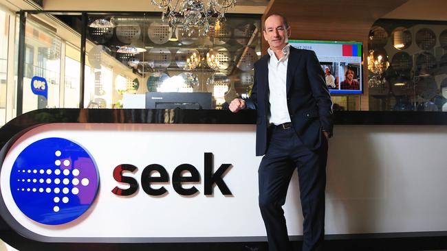 Seek CEO Andrew Bassat. Picture: Aaron Francis for The Australian