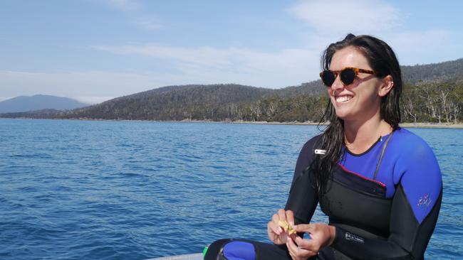 Living life in an embodied way. Diving off Maria Island in Jan 2020.