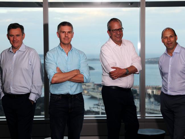 The launch of a new investment bank Barrenjoey Capital  featuring some of Sydney's highest profile bankers.Founding partners (L-R) Brian Benari, Chris Williams,John Cincotta and Guy Fowler.